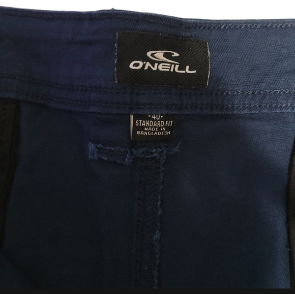 O'neill  Jaxson Stretch Chino Men's Shorts Size 40 Standard Fit at the knee Blue - Picture 4 of 10